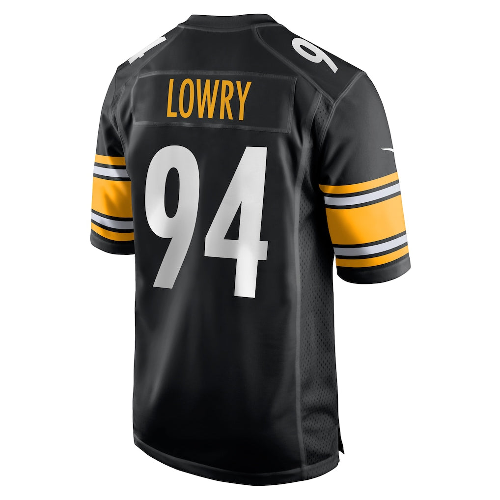 CAdoa P.Steelers #94 Dean Lowry Black Game Jersey