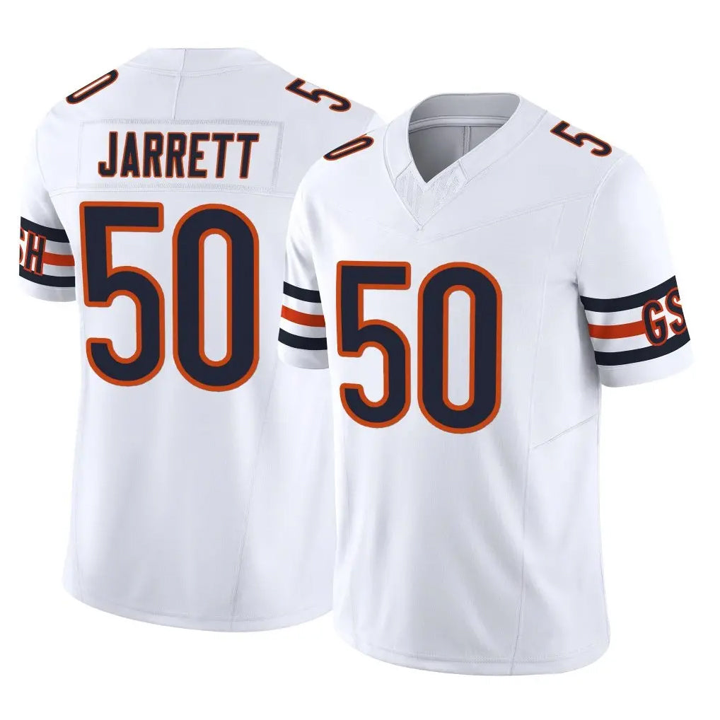 C.Bears #50 Grady Jarrett Player White Vapor F.U.S.E. Limited Home Game CAdoa Stitched Jerseys