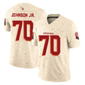 A.Cardinals #70 Paris Johnson Jr. Player Cream Rivalries Collection Vapor Limited Home Game CAdoa Stitched Jerseys