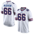 B.Bills #66 Connor McGovern Player White Home Game CAdoa Stitched Jerseys