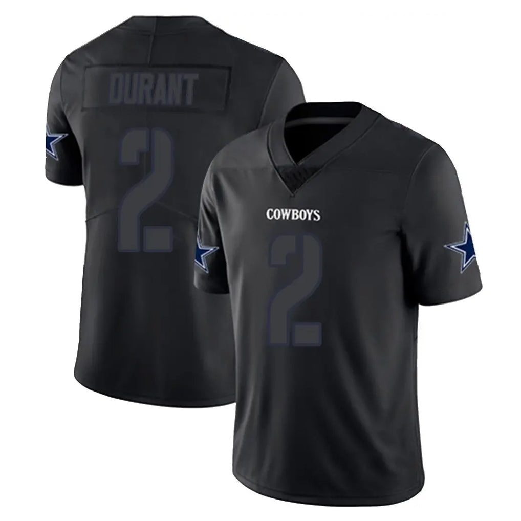D.Cowboys #2 Cobie Durant Player Black Impact Limited Home Game CAdoa Stitched Jerseys