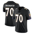 B.Ravens #70 Roger Rosengarten Player Black Vapor Untouchable Limited Home Game CAdoa Stitched Jerseys