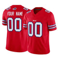 Custom B.Bills Red Vapor F.U.S.E. Limited Home Game Any Name & Numbers CAdoa Stitched Jerseys