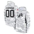 Custom D.Lions Arctic Camo Salute to Service Hoodies Limited Game Any Name & Numbers CAdoa Stitched Jerseys