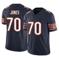 C.Bears #70 Braxton Jones Player Navy Vapor F.U.S.E. Limited Home Game CAdoa Stitched Jerseys