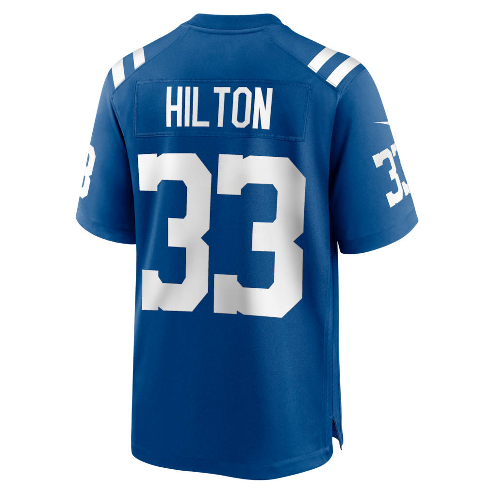 CAdoa IN.Colts #33 Mike Hilton Royal Team Game Jersey