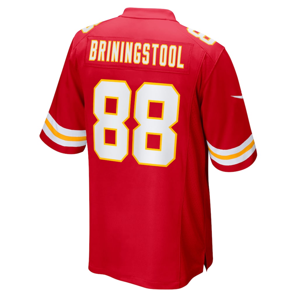 CAdoa KC.Chiefs #88 Jake Briningstool Red Team Game Jersey