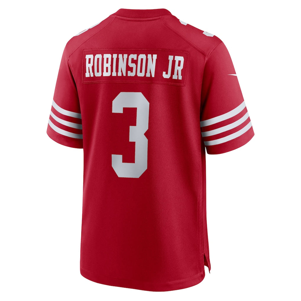 CAdoa SF.49ers #3 Brian Robinson Jr. Scarlet Team Game Jersey