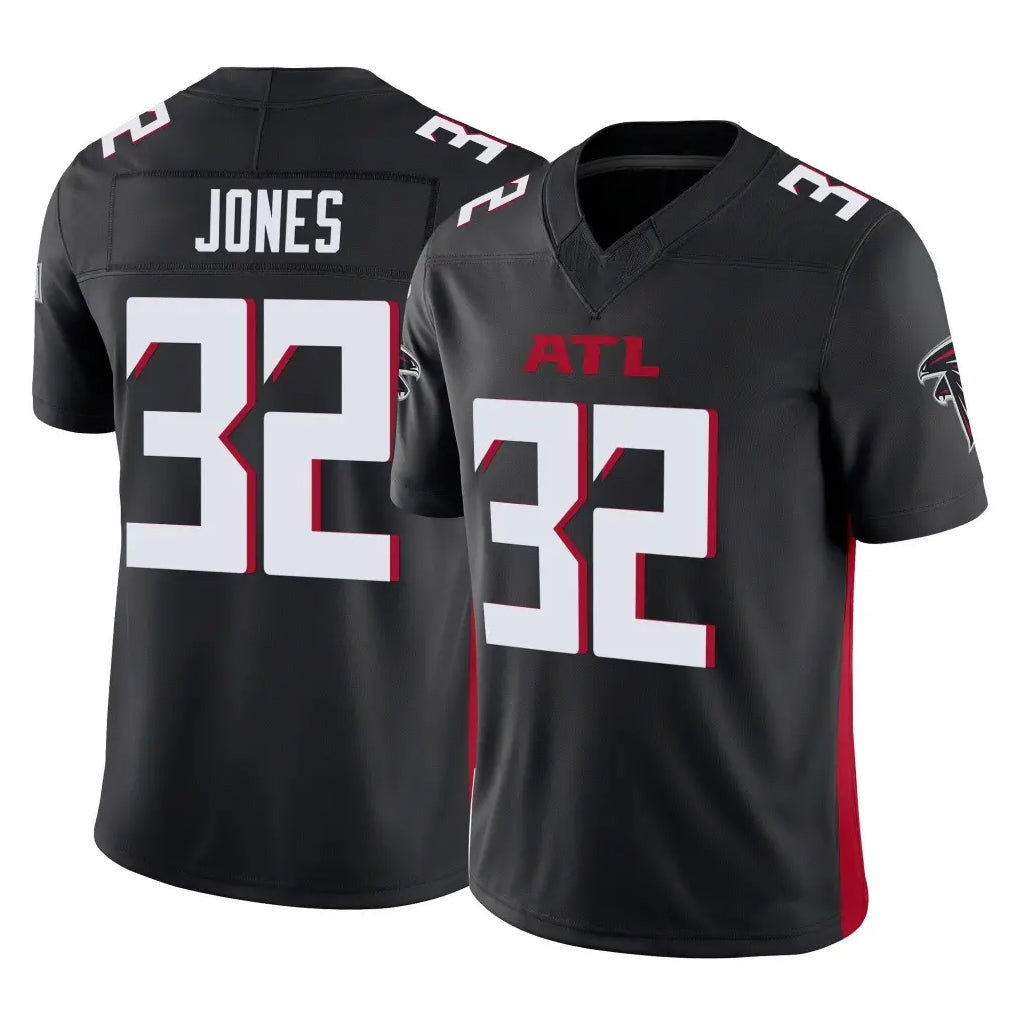 A.Falcons #32 Cash Jones Player Black Vapor F.U.S.E. Limited Home Game CAdoa Stitched Jerseys