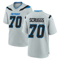 D.Lions #70 Juice Scruggs Player Silver 2026 Rivalries Collection Home Game CAdoa Stitched Jerseys
