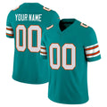 Custom M.Dolphins Aqua Limited Alternate Vapor F.U.S.E. Home Game Any Name & Numbers CAdoa Stitched Jerseys