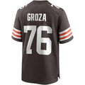 CAdoa C.Browns #76 Lou Groza Brown Game Retired Player Jersey
