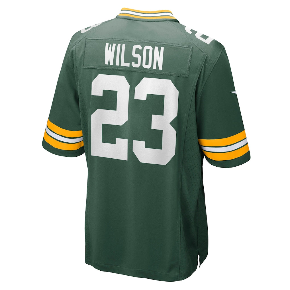 CAdoa GB.Packers #23 Emanuel Wilson Green Team Game Jersey