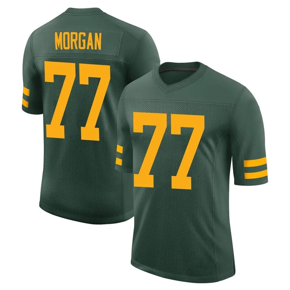 GB.Packers #77 Jordan Morgan Player Green Alternate Vapor Home Game CAdoa Stitched Jerseys