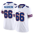 B.Bills #66 Connor McGovern Player White Vapor F.U.S.E. Jersey Limited Home Game CAdoa Stitched Jerseys