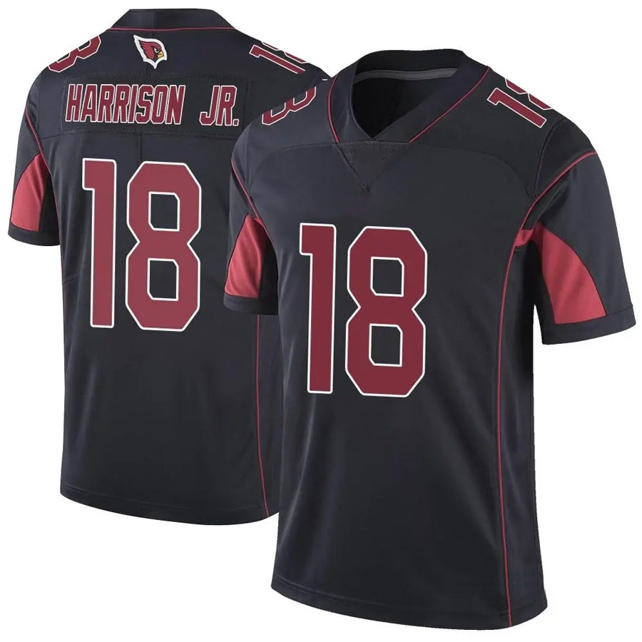 A.Cardinals #18 Marvin Harrison Jr. Player Black Vapor Limited Elite beagls Stitched Jerseys
