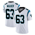 C.Panthers #63 Rasheed Walker Player White Vapor Untouchable Limited Game CAdoa Stitched Jerseys