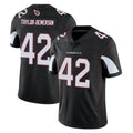 A.Cardinals #42 Dadrion Taylor-Demerson Player Black Vapor Limited Home Game CAdoa Stitched Jerseys