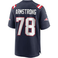 CAdoa NE.Patriots #78 Bruce Armstrong Navy Game Retired Player Jersey