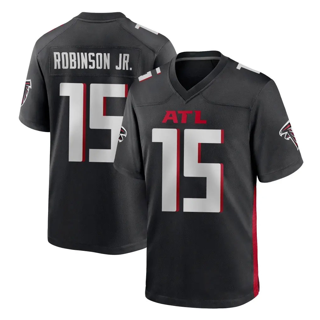 A.Falcons #15 Brian Robinson Player Black Home Game CAdoa Stitched Jerseys