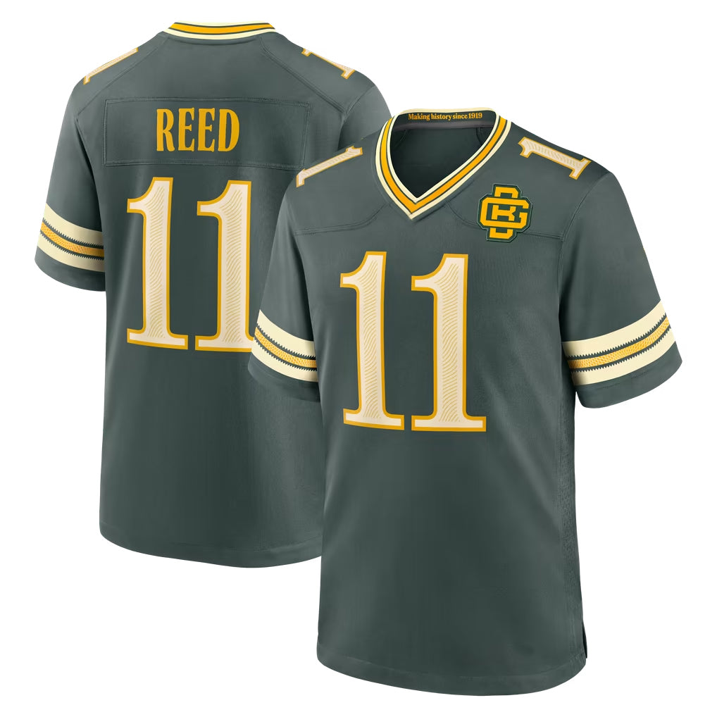GB.Packers #11 Jayden Reed Player Green 2026 Rivalries Collection Home Game CAdoa Stitched Jerseys