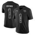 J.Jaguars #1 Montaric Brown Player Black Limited 2026 Salute to Service Home Game CAdoa Stitched Jerseys