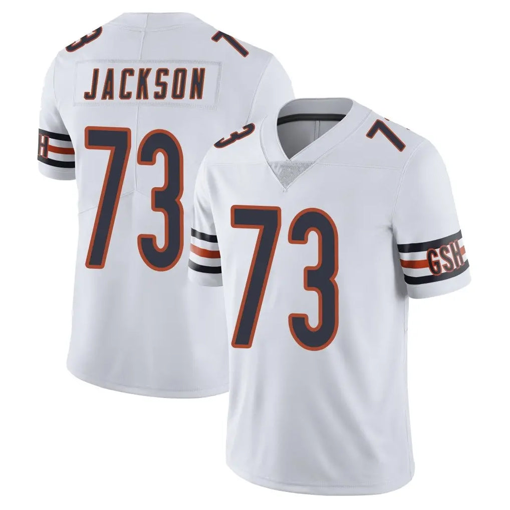 C.Bears #73 Jonah Jackson Player White Vapor Untouchable Limited Home Game CAdoa Stitched Jerseys