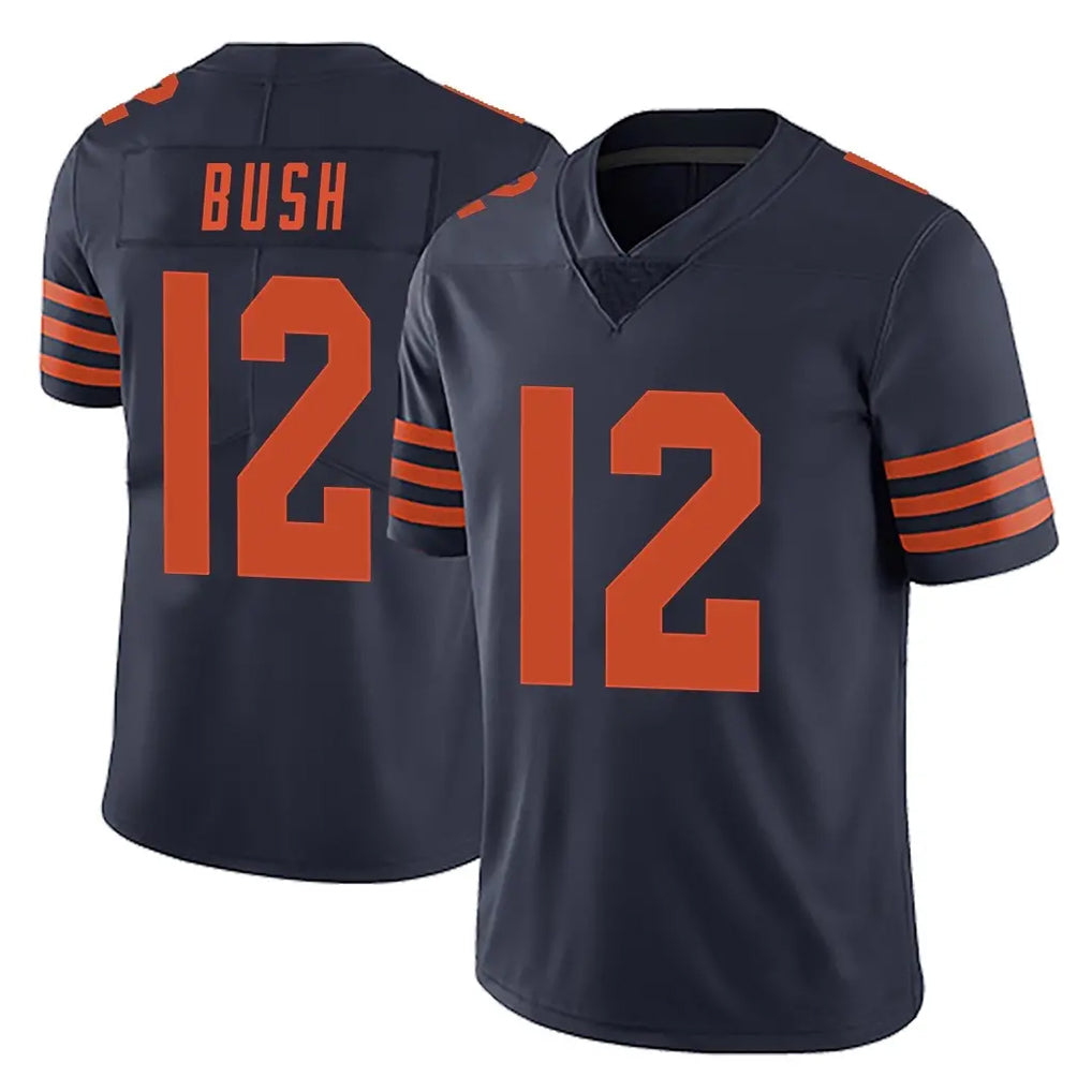 C.Bears #12 Devin Bush Player Navy Blue Alternate Vapor Untouchable Limited CAdoa Stitched Jerseys
