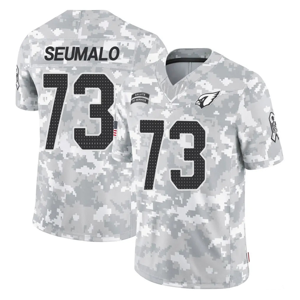 A.Cardinals #73 Isaac Seumalo Player Arctic Camo Limited Salute To Service Home Game CAdoa Stitched Jerseys