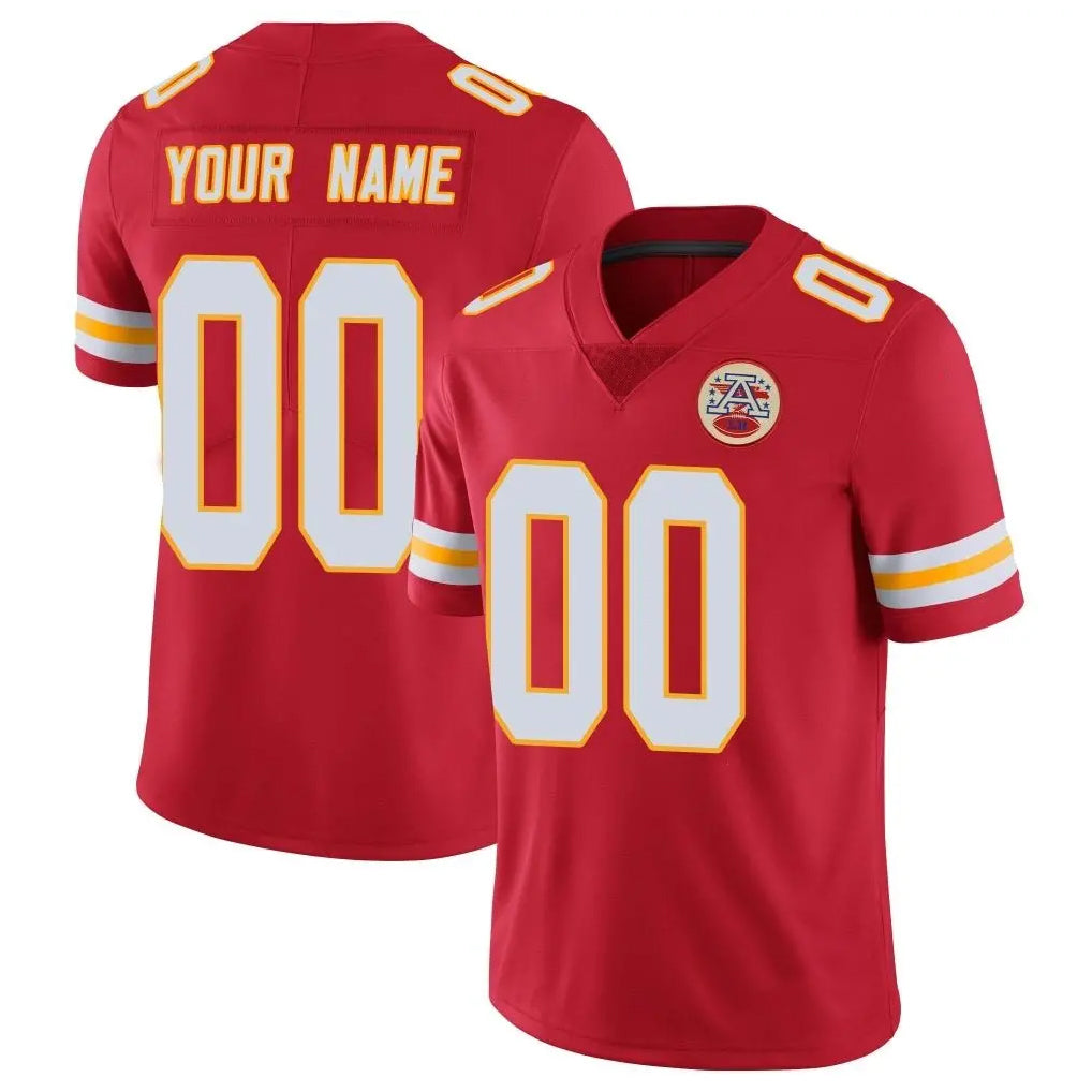 Custom KC.Chiefs Red Limited Vapor Untouchable Home Game Any Name & Numbers CAdoa Stitched Jerseys