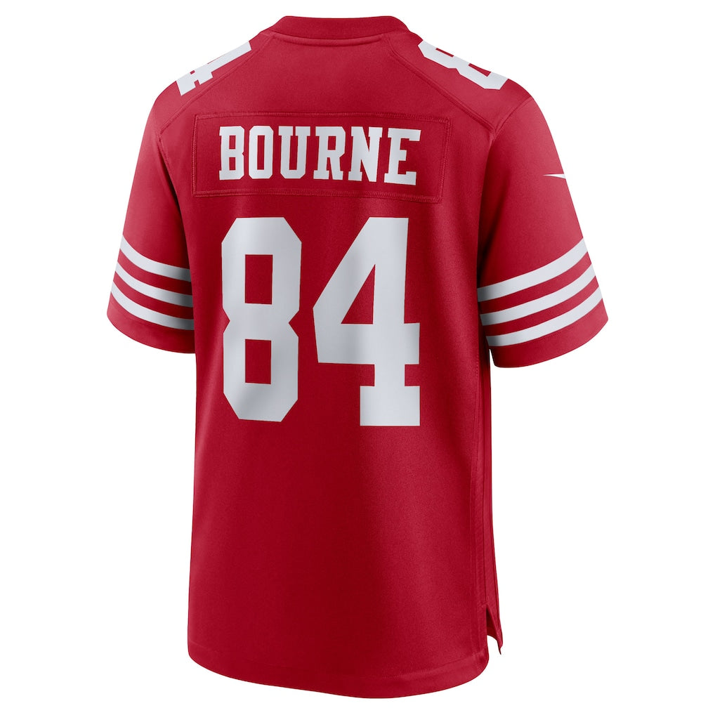 CAdoa SF.49ers #84 Kendrick Bourne Scarlet Team Game Jersey