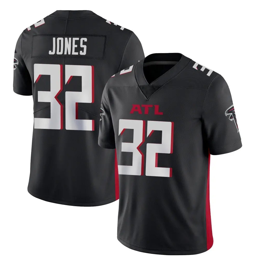 A.Falcons #32 Cash Jones Player Black Vapor Untouchable Limited Home Game CAdoa Stitched Jerseys