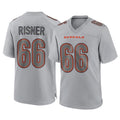 C.Bengals #66 Dalton Risner Player Gray Atmosphere Fashion Game CAdoa Stitched Jerseys