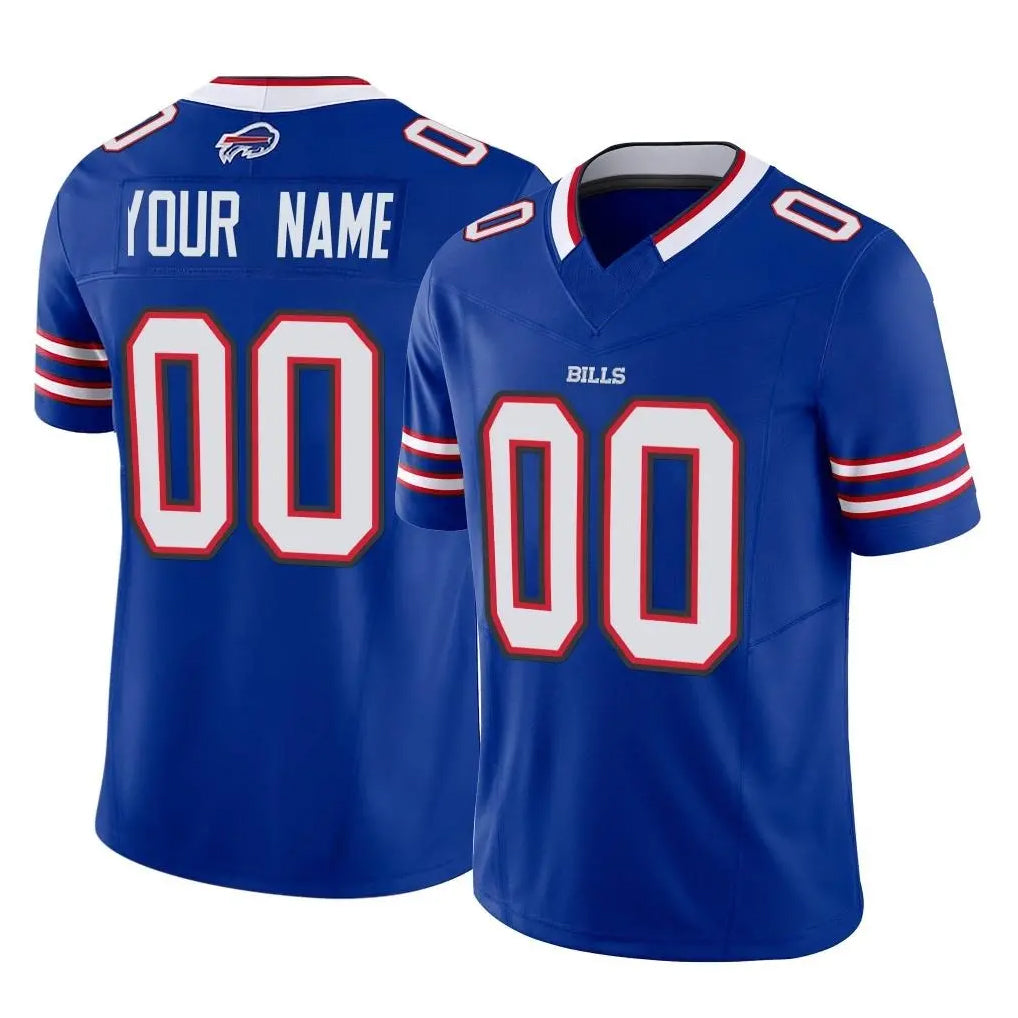 Custom B.Bills Royal Vapor F.U.S.E. Limited Home Game Any Name & Numbers CAdoa Stitched Jerseys