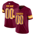Custom W.Commanders Burgundy Limited Vapor Home Game Any Name & Numbers CAdoa Stitched Jerseys