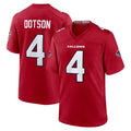 A.Falcons #4 Jahan Dotson Player Red Team Color Home Game CAdoa Stitched Jerseys
