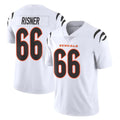 C.Bengals #66 Dalton Risner Player White Vapor Untouchable Limited Home Game CAdoa Stitched Jerseys