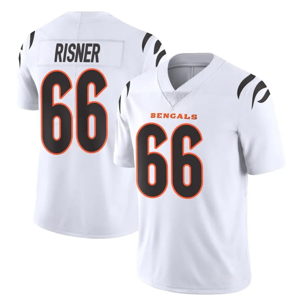 C.Bengals #66 Dalton Risner Player White Vapor Untouchable Limited Home Game CAdoa Stitched Jerseys