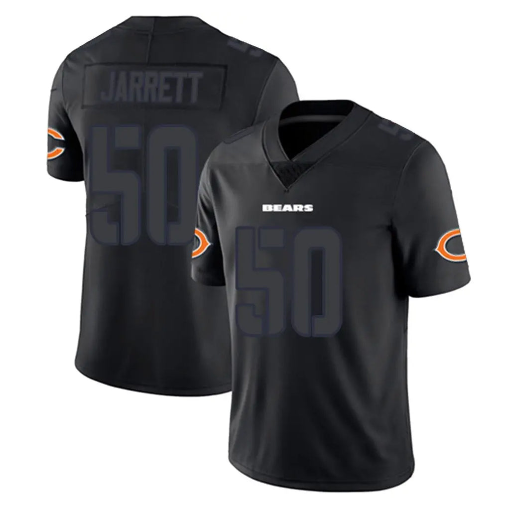 C.Bears #50 Grady Jarrett Player Black Impact Limited Game CAdoa Stitched Jerseys