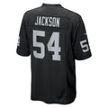 CAdoa LV.Raiders #54 Brennan Jackson Black Team Game Jersey
