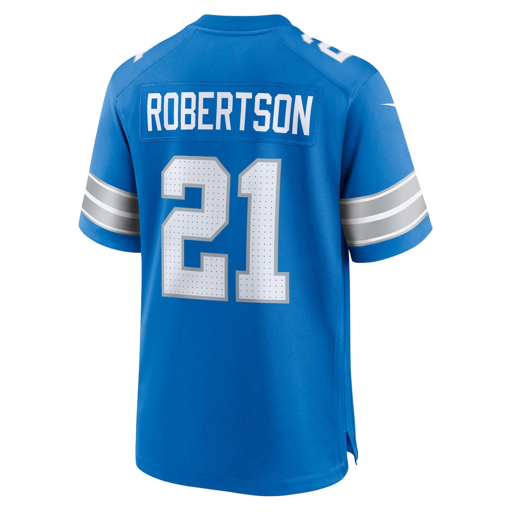 CAdoa D.Lions #21 Amik Robertson Blue Game Jersey