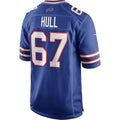 CAdoa B.Bills #67 Kent Hull Royal Game Retired Player Jersey