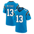 C.Panthers #13 John Metchie III Player Blue Home Game CAdoa Stitched Jerseys