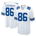 D.Cowboys #86 Luke Schoonmaker Player White Home Game CAdoa Stitched Jerseys