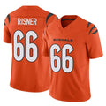 C.Bengals #66 Dalton Risner Player Orange Vapor F.U.S.E. Limited Home Game CAdoa Stitched Jerseys