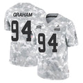 C.Browns #94 Mason Graham Player Arctic Camo Salute to Service Limited Home Game CAdoa Stitched Jerseys
