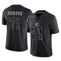 C.Browns #71 Tytus Howard Player Black Reflective Home Game CAdoa Stitched Jerseys