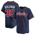 CAdoa A.Braves #30 Drake Baldwin player Navy Limited Alternate Stitched Jerseys