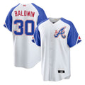 CAdoa A.Braves #30 Drake Baldwin player White City Connect Stitched Jerseys