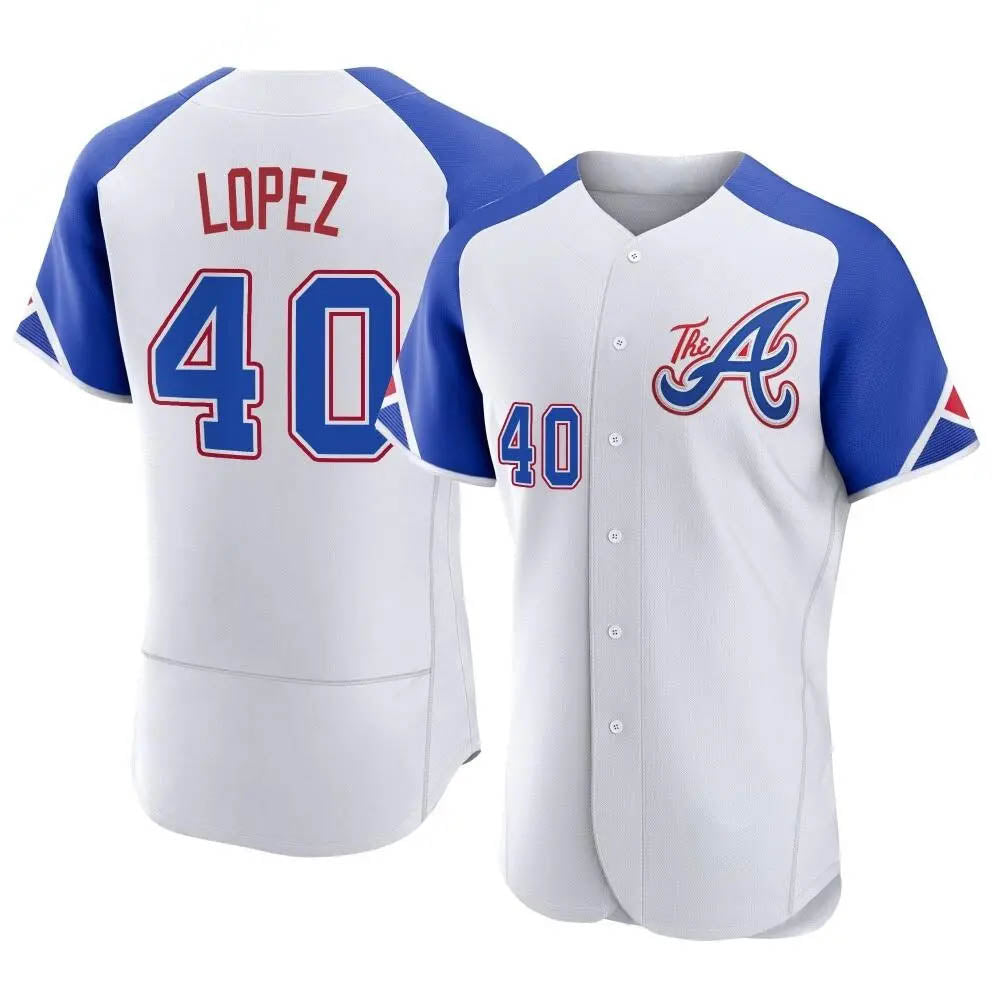 CAdoa A.Braves #40 Reynaldo Lopez player White Authentic City Connect Stitched Jerseys